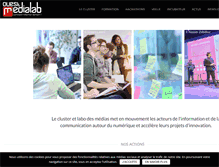 Tablet Screenshot of ouestmedialab.fr